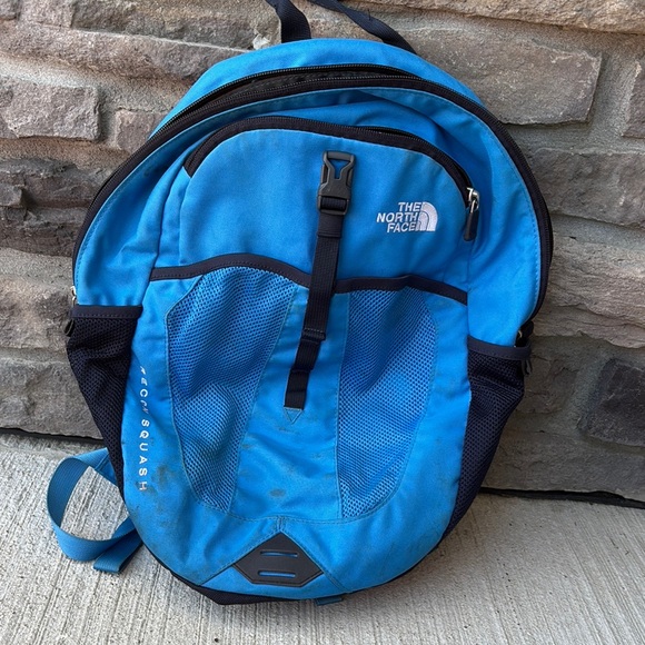 The North Face Vibrant Blue and Black Backpack - Picture 1 of 1